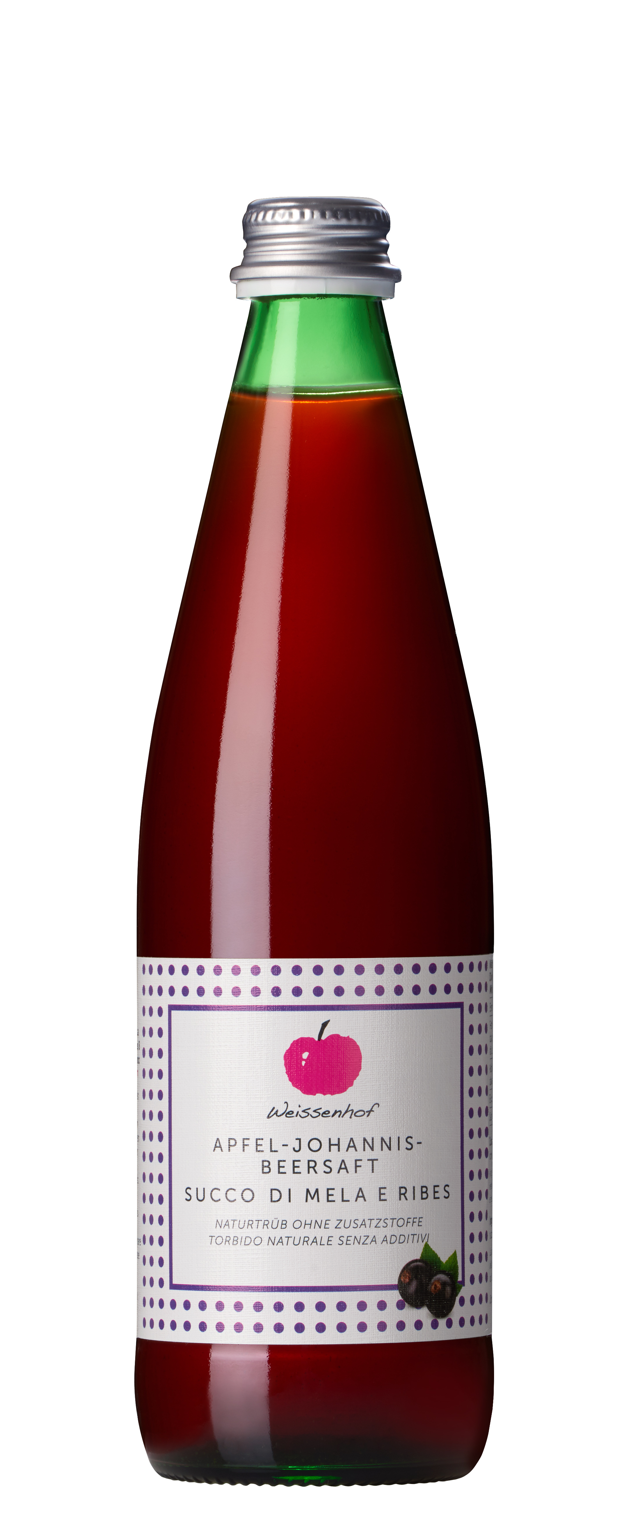 Succo di mela con ribes