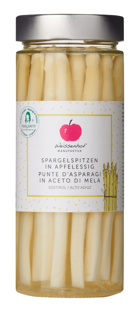 Punte d'asparagi in aceto di mela